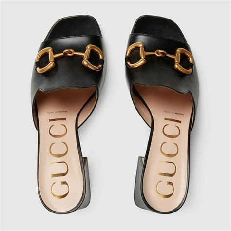 gucci lady horsebit embellished sandals|gucci horsebit sandals flat.